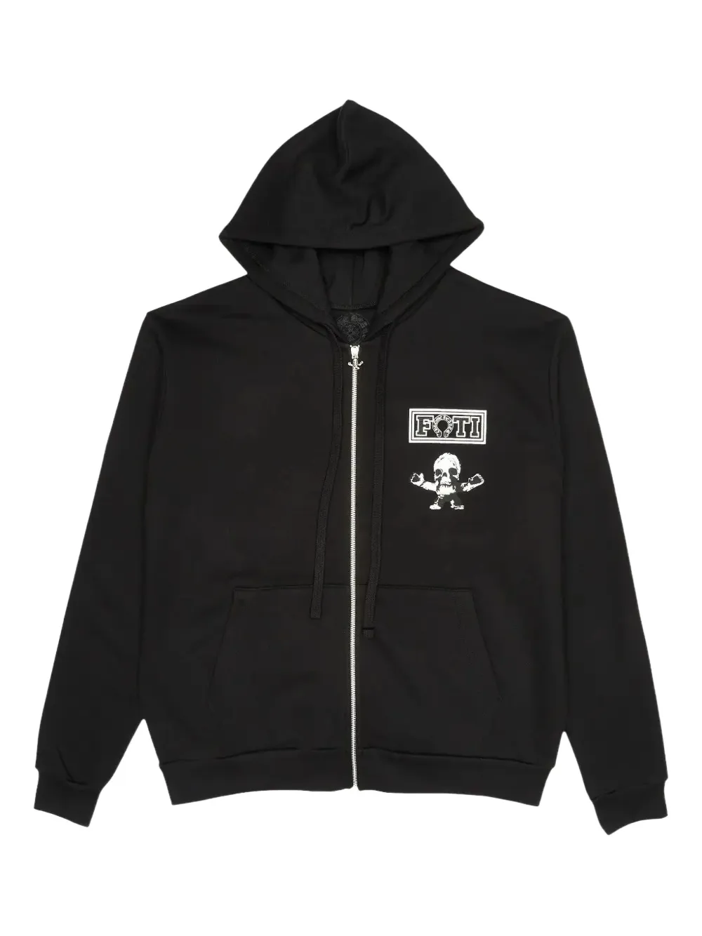 Chrome Hearts Foti Tic Tac Toe zip-up hoodie Matty Boy Chrome Hearts Glitter Shoulder Floral Logo Hoodie
