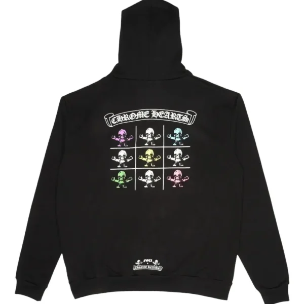 Matty Boy Chrome Hearts Glitter Shoulder Floral Logo Hoodie
