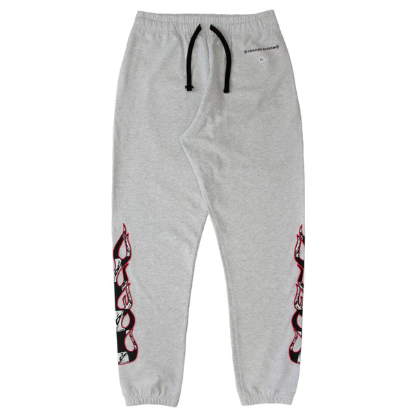 Matty Boy Chrome Hearts Brain Sweatpants Heather Grey