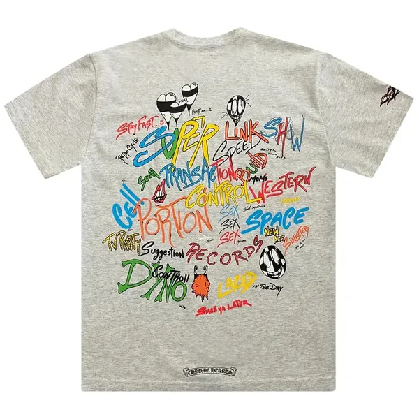 Matty Boy Chrome Hearts Brain T-Shirt Heather Grey