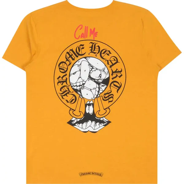 Matty Boy Chrome Hearts Call Me T-Shirt Yellow