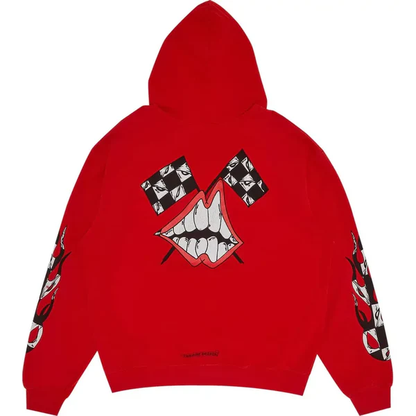 Matty Boy Chrome Hearts Chomper Hoodie Red