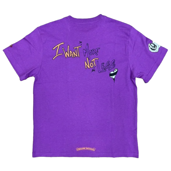 Matty Boy Chrome Hearts I Want More Not Less T-Shirt Purple
