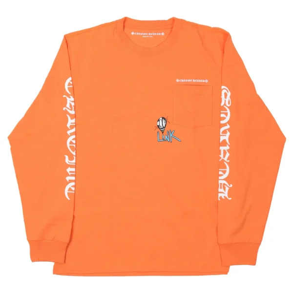 Matty Boy Chrome Hearts Link & Build L/S T-Shirt Orange
