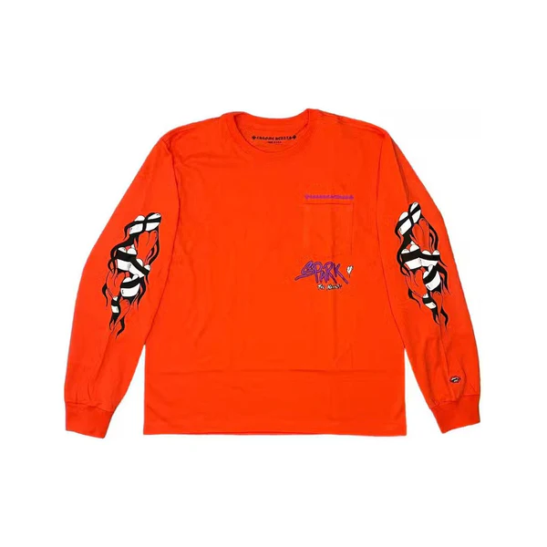 Matty Boy Chrome Hearts Sadistic Heart L/S T-Shirt Red