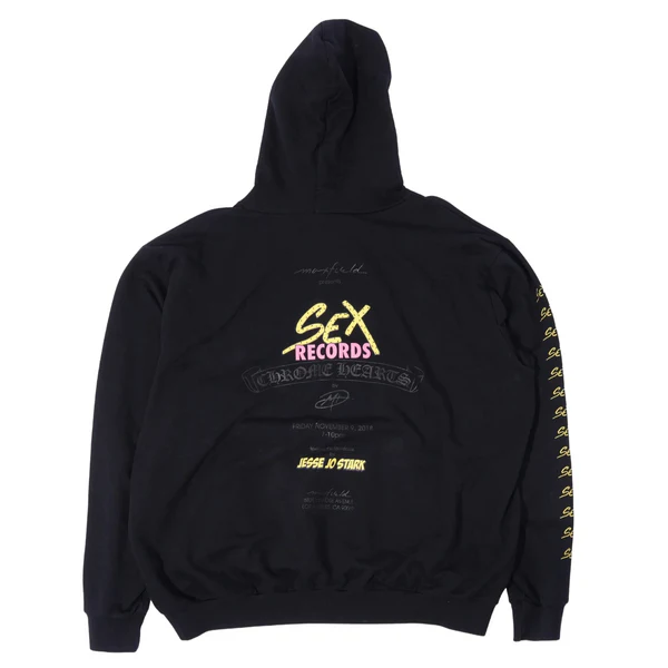 Matty Boy Chrome Hearts Sex Records Maxfield LA Hoodie Black