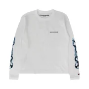 Matty Boy Chrome Hearts Sinister Thermal L/S T-Shirt White