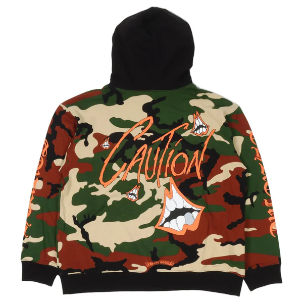 Matty Boy Chrome Hearts Caution Hoodie Camo