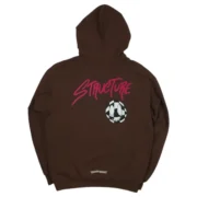 Matty Boy Chrome Hearts Structure Hoodie Brown - Image 2